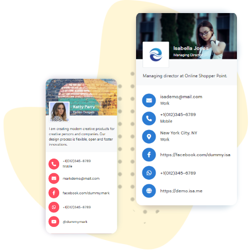 Contactloze digitale visitekaartjes